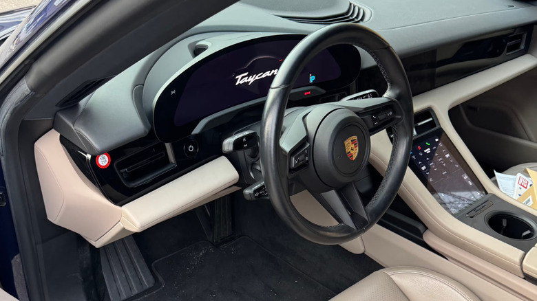 2021 Porsche Taycan EV RWD single-motor interior cabin