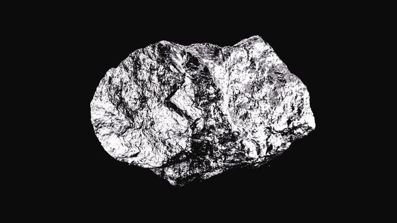 An image of rhodium, which is used in catalytic converters