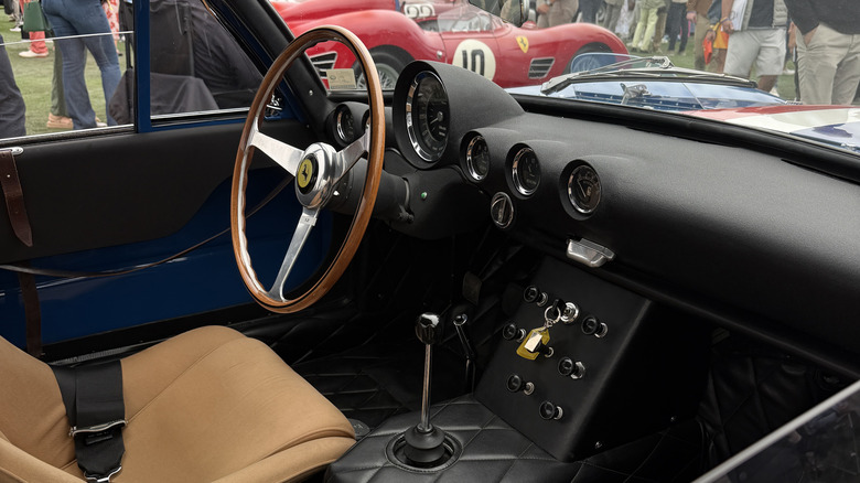 Interior of the 1961 Ferrari 250 GT Sperimentale Pininfarina Coupe