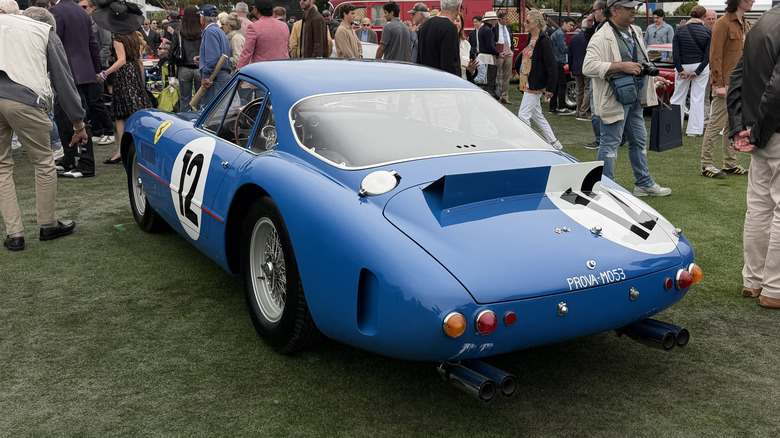 Rear 3/4 view of the 1961 Ferrari 250 GT Sperimentale Pininfarina Coupe