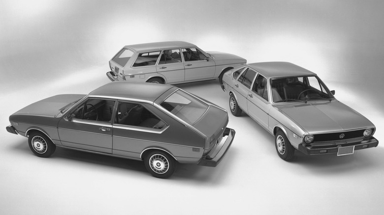 1977 Volkswagen Dasher family with hatchback, wagon, and sedan