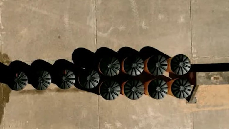 Crash cushion barrel array