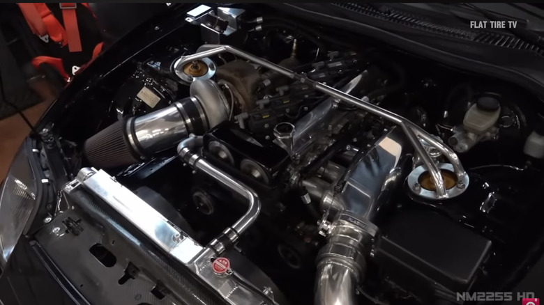 Toyota 2JZ-GTE engine under the hood