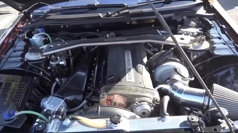 Nissan RB26DETT engine under the hood
