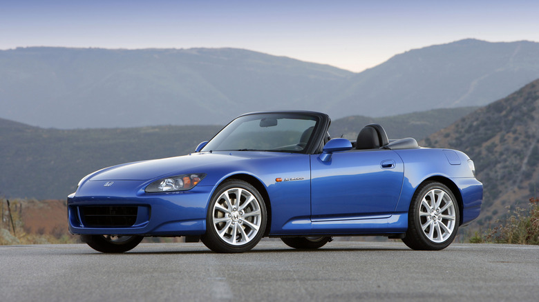 Press image of a blue 2007 Honda S2000.