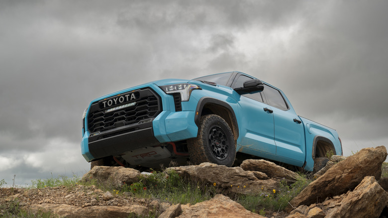 2026 Toyota Tundra painted WaveMaker Blue