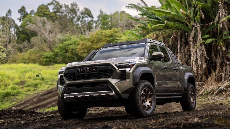 2024 Toyota Tacoma Trailhunter on an off-road trail