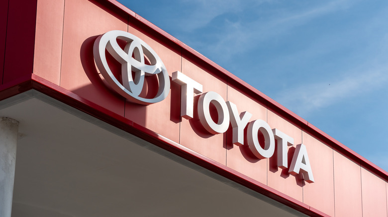 Toyota dealership Facade and billboard in Guadalajara, Jalisco, Mexico, with visible logo, Oct. 2, 2025.