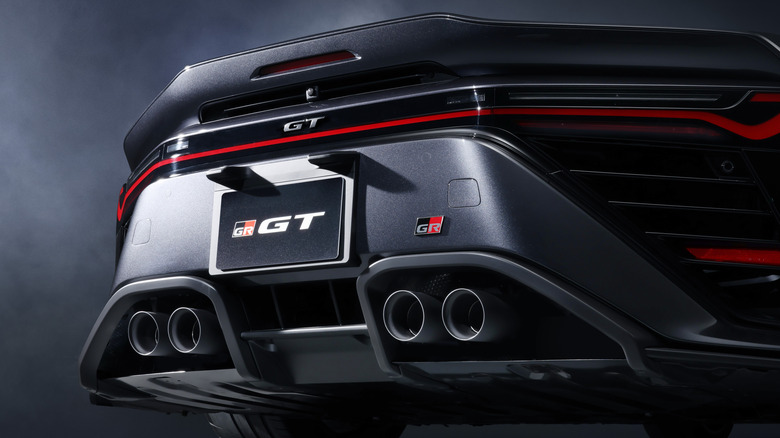 Rear end of the Toyota GR GT