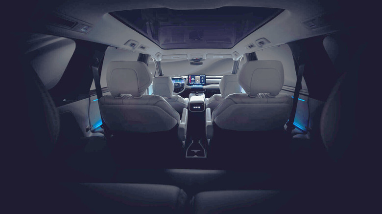Toyota three-row SUV teaser interior cabin edited