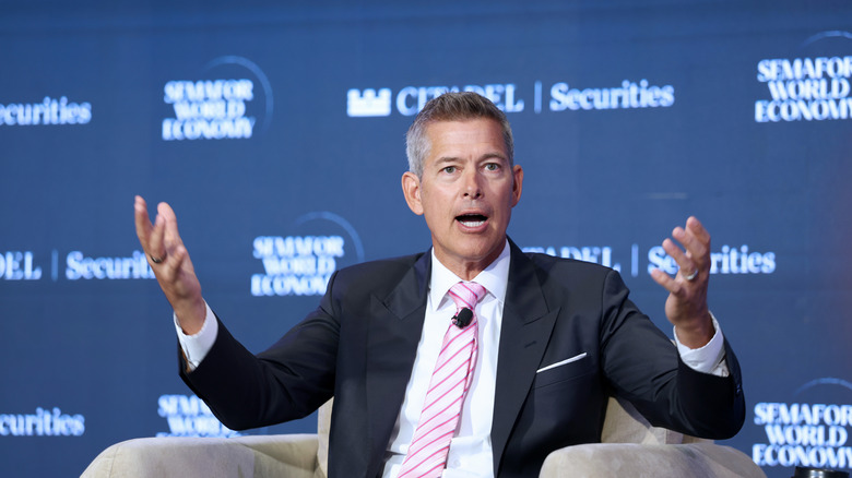 Sean Duffy (Secretary - U.S. Department of Transportation) speaks on stage during Semafor World Economy 2026 on April 17, 2026 in Washington, DC.
