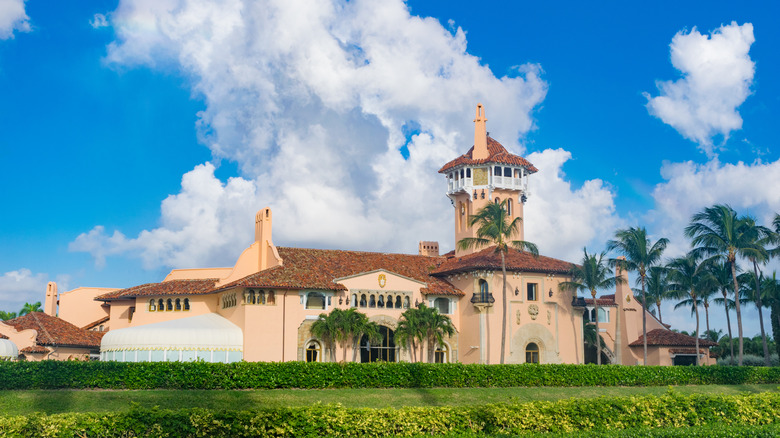 Mar-a-Lago, a members-only club and National Historic Landmark in Palm Beach, Florida is frequent residence of Donald Trump.