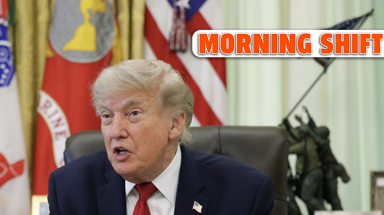 WASHINGTON, DC - JUNE 29: U.S. President Donald Trump speaks to reporters after signing an executive order dealing with automobile repairs in the Oval Office at the White House on June 29, 2026 in Washington, DC. Trump followed up the signing by answering questions about the SAVE America Act. (Photo by Alex Wong/Getty Images)