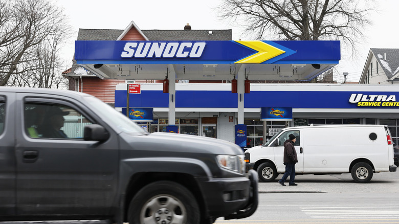 NEW YORK, NEW YORK - JANUARY 23: A Sunoco gas station is seen on January 23, 2024 in the Midwood neighborhood of the Brooklyn borough of New York City. Sunoco, the motor fuels distributor, made an announcement that it is making an all-stock deal valued at about $7.3 billion to purchase oil and gas transportation service NuStar Energy.