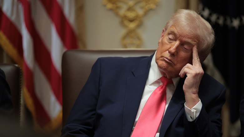 Editorial  WASHINGTON, DC - DECEMBER 02: U.S. President Donald Trump attends a meeting of his Cabinet in the Cabinet Room of the White House on December 02, 2025 in Washington, DC. A bipartisan Congressional investigation has begun regarding Secretary of War Pete Hegseth's role in ordering U.S. military strikes on small boats in the waters off Venezuela that have killed scores of people, which Hegseth said are intended "to stop lethal drugs, destroy narco-boats and kill the narco-terrorists who are poisoning the American people." (Photo by Chip Somodevilla/Getty Images)