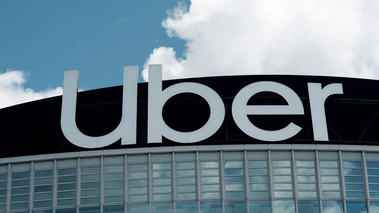 Berlin, Germany - May 26, 2025: Uber in Berlin - Uber is an American multinational transportation company that provides ride-hailing services, courier services, food delivery, and freight transport