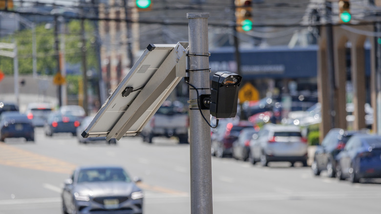An ALPR camera installed in a busy New Jersey intersection.