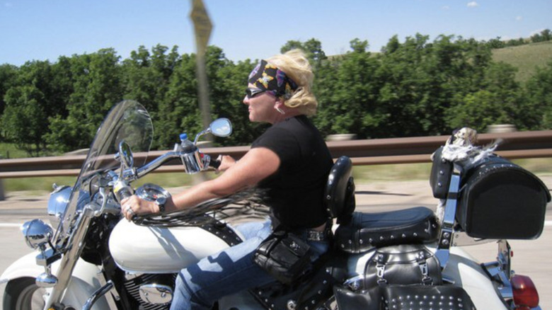 motorcycle without helmet