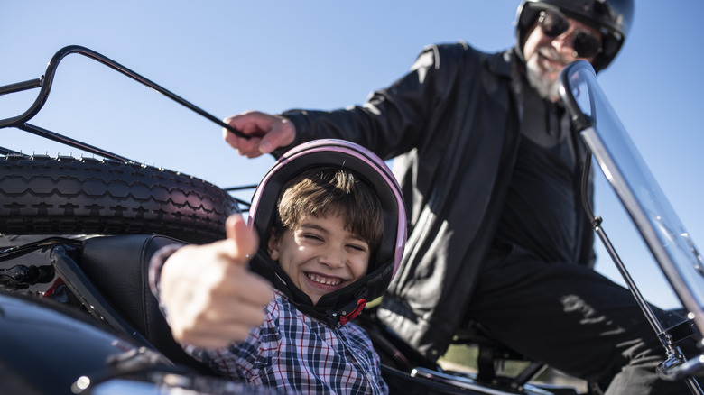 kid on motorcycle