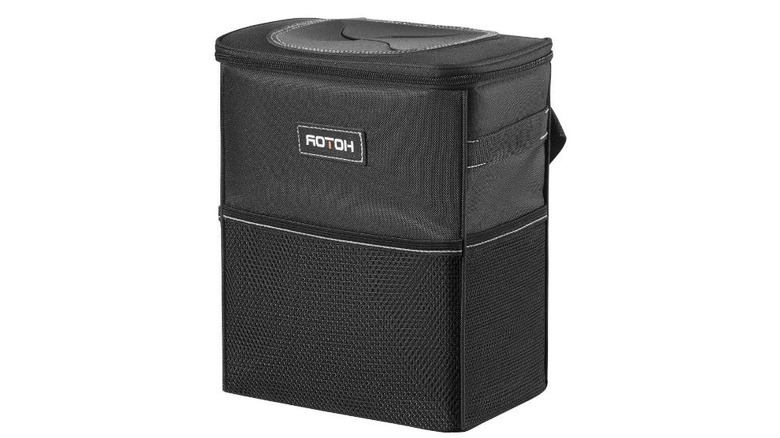 Product photo of Hotor two-gallon car trash can.