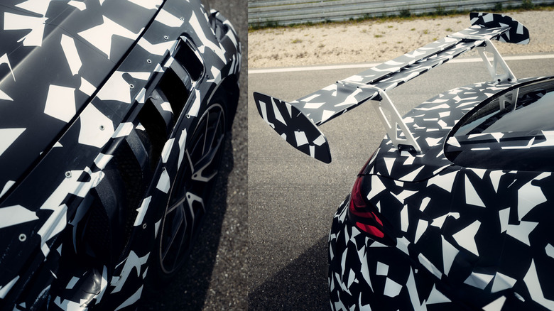 Front fender and rear wing of the Mercedes-AMG CLE Mythos