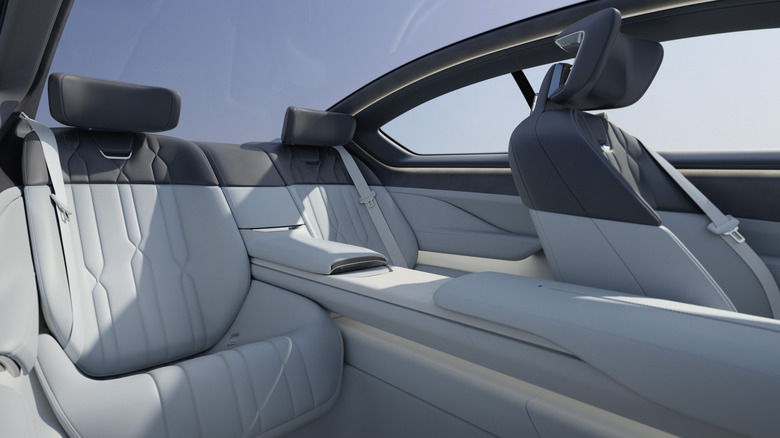 Back seat of the Vision BMW Alpina concept