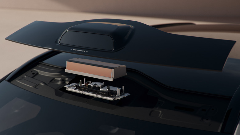 Volvo EX90 lidar dome and the hardware under it