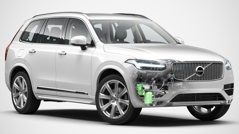 An infographic of the 2016 Volvo XC90 showcasing its PowerPulse anti-lag system.
