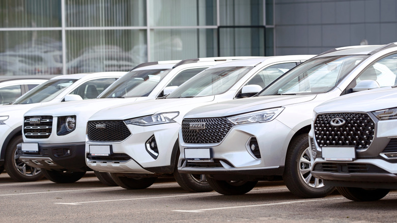 Minsk, Belarus. May 15, 2024. Haval F7, Haval M6, Haval Dargo and Chery
