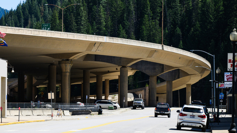 The I-90 bypass at Wallace, Idaho