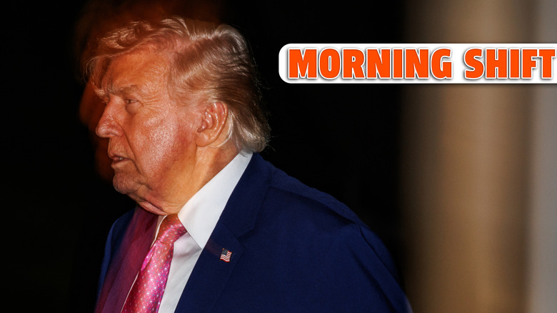 U.S. President Donald Trump walks towards the White House after landing on the South Lawn in Marine One on April 10, 2026 in Washington, DC. President Trump is returning from Trump Winery in Charlottesville, Virginia where he attended a Trump Inc. meeting and roundtable. (Photo by Samuel Corum/Getty Images)