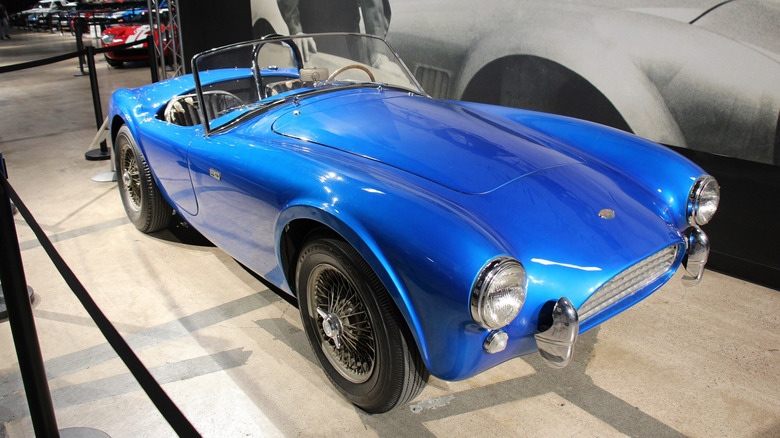 The CSX2000 Shelby Cobra on display in 2015 at Shelby America headquarters in Las Vegas.