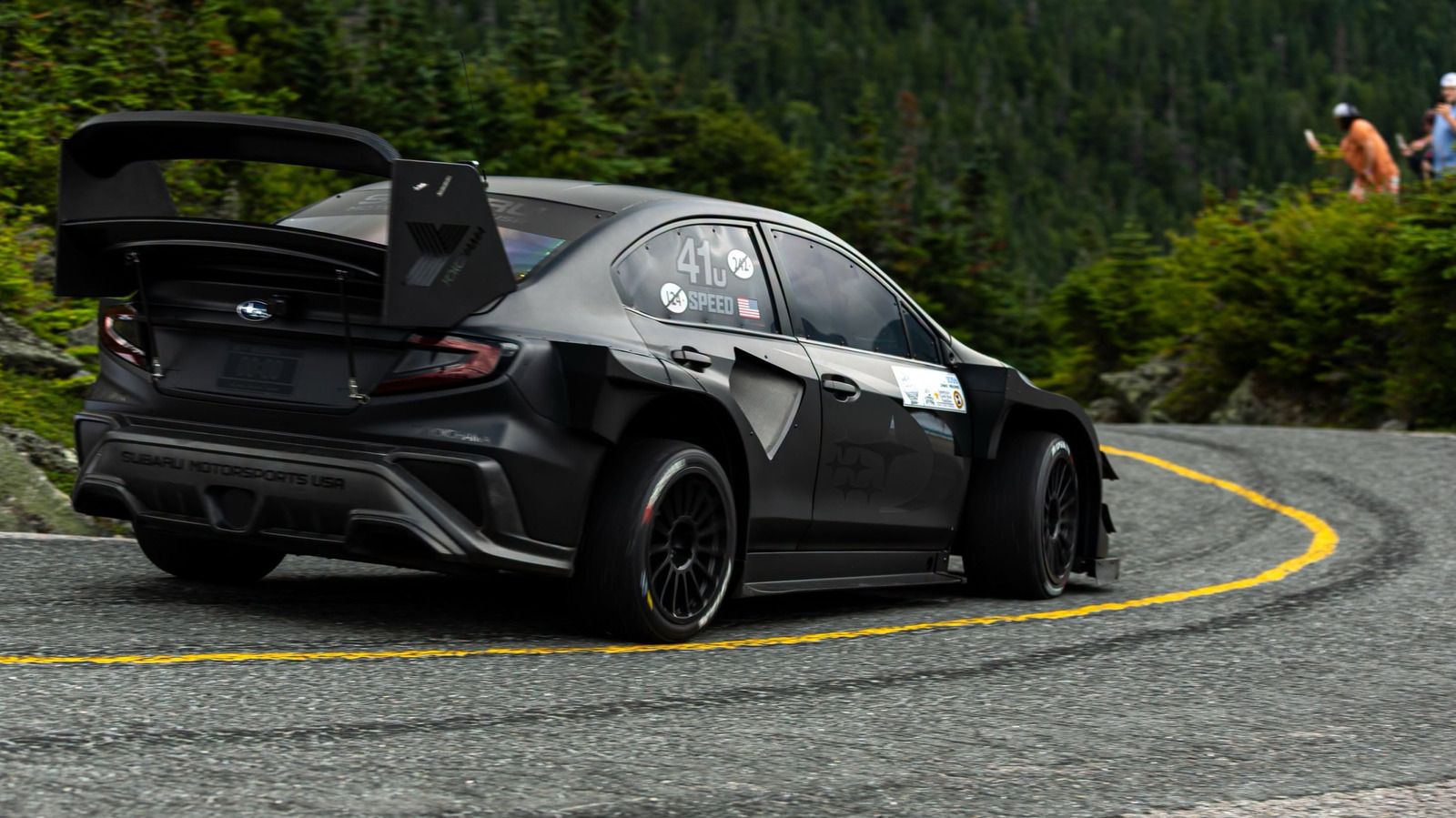 Watch Scott Speed Set A New Record Run Up Mount Washington In Subaru's Project Midnight WRX