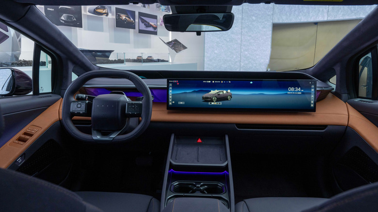 Interior of a Hyundai Ioniq V