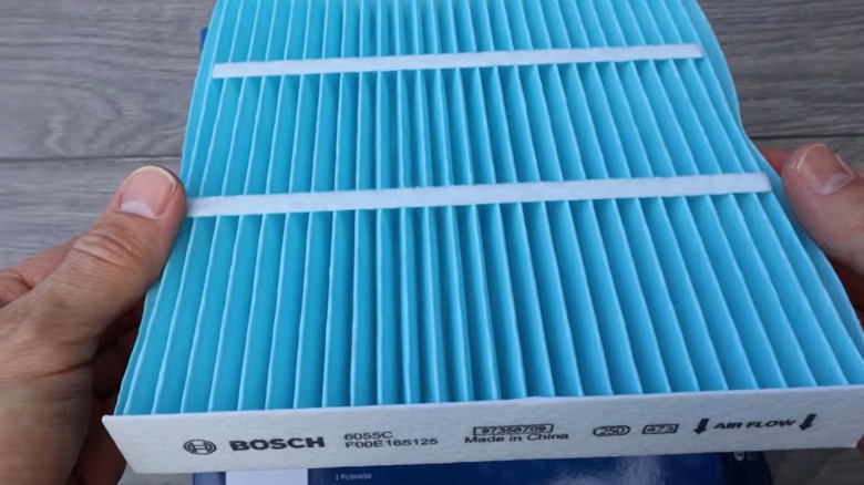 A new HEPA cabin air filter