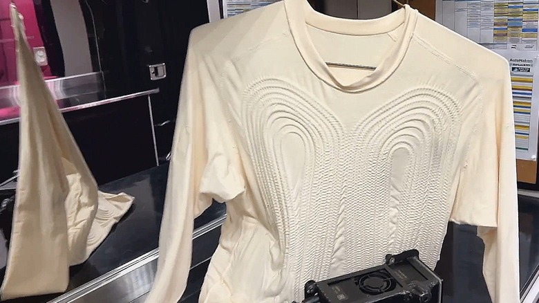 An IndyCar driver's cooling shirt