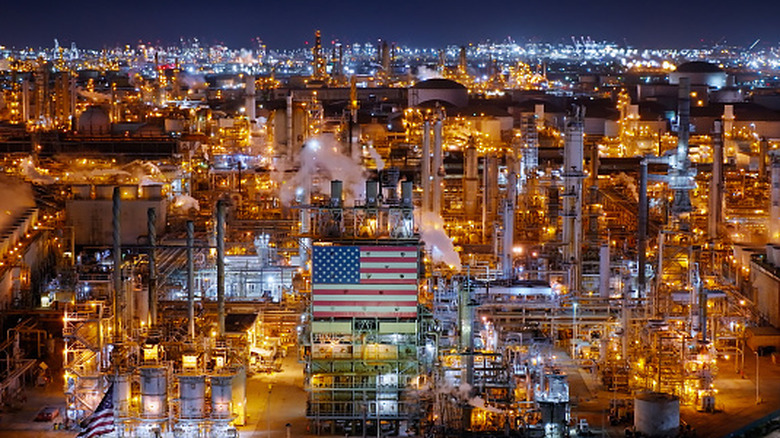 Petrochemical refinery in California