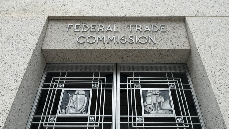 The entrance to the U.S. Federal Trade Commission building