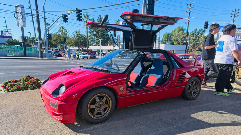 Los Angeles, California, USA, November 9, 2025 Autozam AZ-1 during Galpin Car Show.
