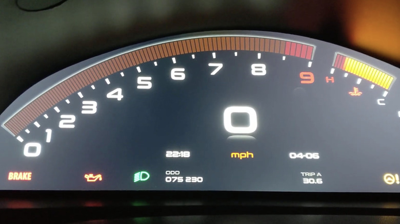 the speedometer of a Honda s2000