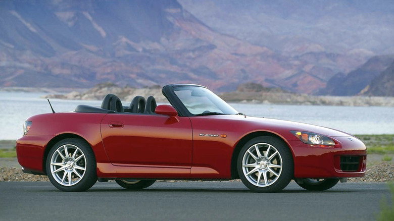A red Honda s2000