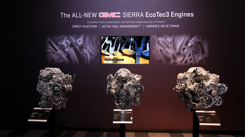 Three EcoTec3 engines on display