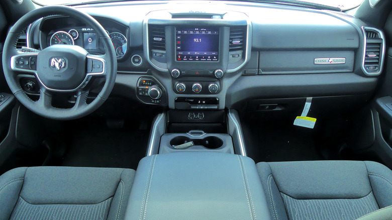 Interiors of a Dodge Ram Lone Star special edition truck