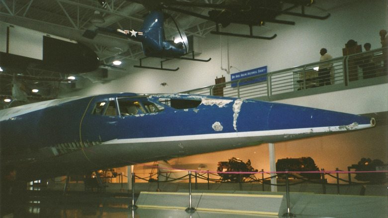 The Boeing 2707 SST mock-up nose at the Hiller Museum