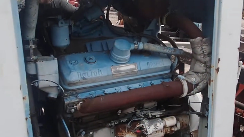 A Detroit Diesel engine generator