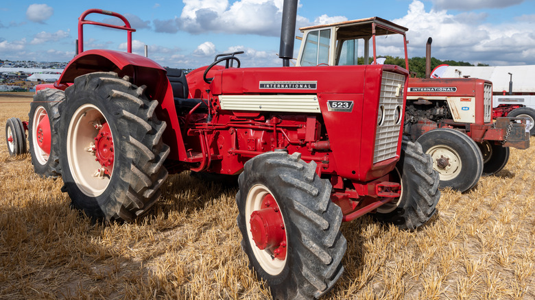 A classic International Harvester tractor