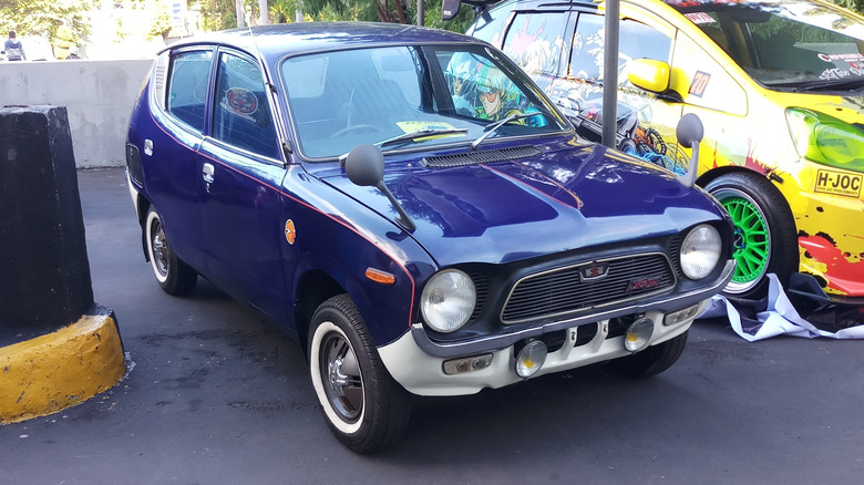 Suzuki Fronte kei car, a direct descendant of the Suzulight