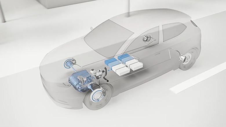 An illustration of regenerative braking.