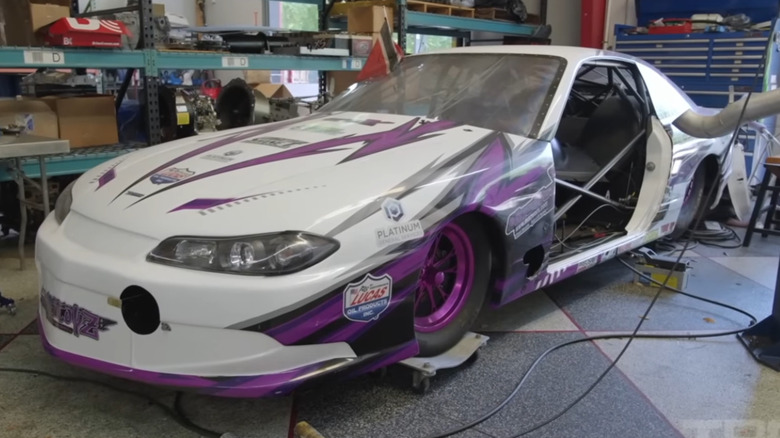 Triple-turbo Nissan Silvia with SRDET20 engine making 2,300 horsepower