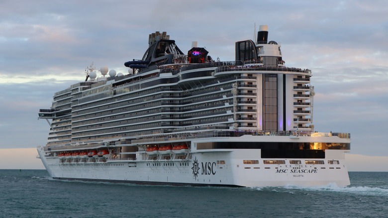MSC Seascape cruise ship at sea